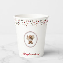 En liten ängelbabyskare Pappra Kopp