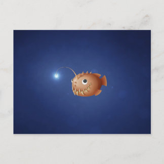En liten angörfisk vykort