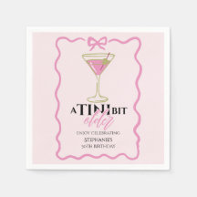 En liten aning äldre Martini Söt rosa kant Födelse