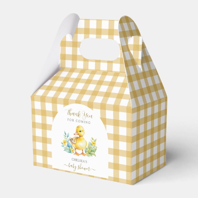 En liten ankunge är på väg Ankungens dop Presentaskar (Framsidan Sidan)