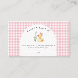En liten ankunge är på väg Bow Baby Shower Tilläggskort