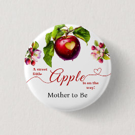 En Liten Äpple På Väg | Höst Babyfirande Knapp
