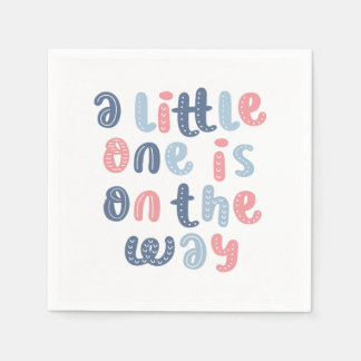 "En liten är på väg" Baby Shower Pappersservett