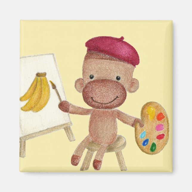 En liten artistsockel, Sock monkey Magnet (Framsidan)