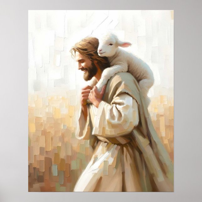 En liten assistent, Christian Faith Art, Jesus Poster (Framsidan)