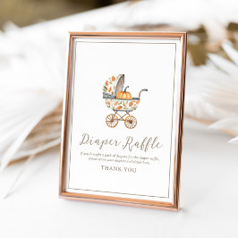 En liten babybabyskabb - Diaper Raffle-skylt Poster
