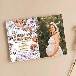 En liten babybabyskor Halloween fest Inbjudningar