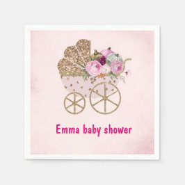 En liten babybabystövel pappersservett