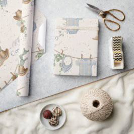 En liten babybabystövel presentpapper