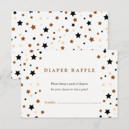 En liten babydusch Diaper raffle Inbjudningar