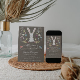 En liten babyskabinbjudan inbjudningar