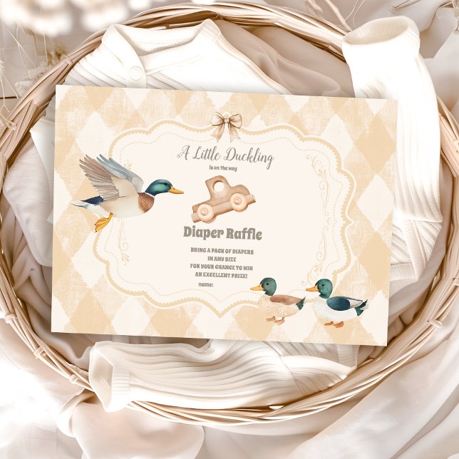 En liten babystövel Diapper Raffle Tilläggskort (Skapare uppladdad)