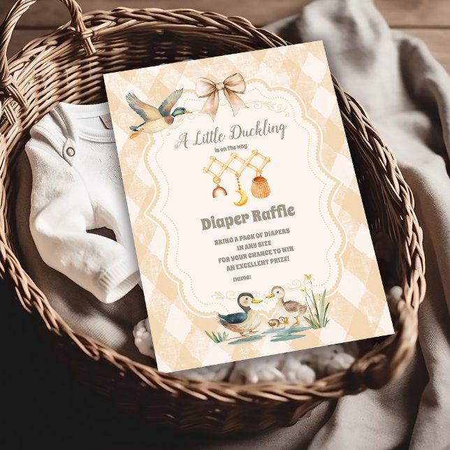 En liten babystövel Diapper Raffle Tilläggskort (Skapare uppladdad)