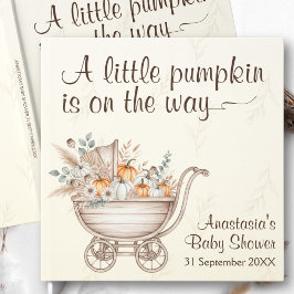 En liten babystövel för Pumpkin Boho Gästböcker