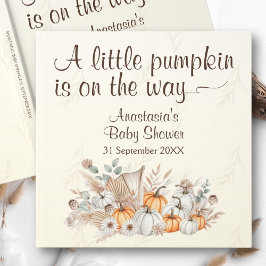 En liten babystövel för Pumpkin Boho Gästböcker