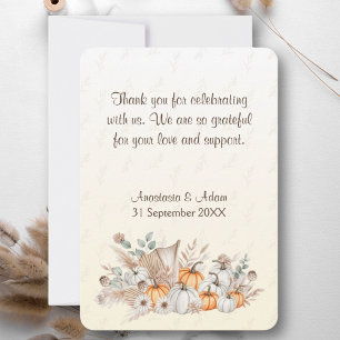 En liten babystövel för Pumpkin Boho Tack Kort