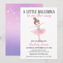 En liten ballerina är på väg Baby Shower