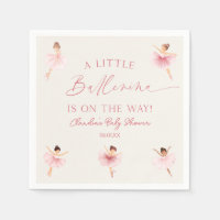 En liten Ballerina Rosa Ballet Baby Shower