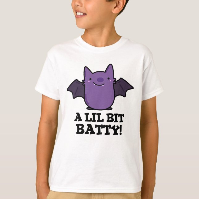 En liten batty Funny Baby Fladdermus Pun T Shirt (Framsida)