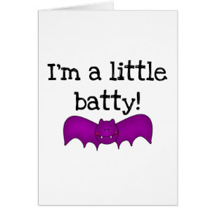En liten batty Halloween T-shirts och presenter Hälsningskort
