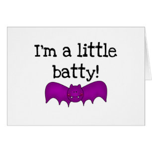 En liten batty Halloween T-shirts och presenter Hälsningskort
