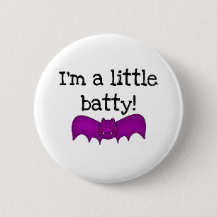 En liten batty Halloween T-shirts och presenter Knapp
