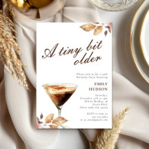 En liten bit äldre Espresso Martini-Födelsedagsfes