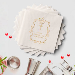 En liten bit äldre Vit Vågigt Gräns Födelsedagsfes