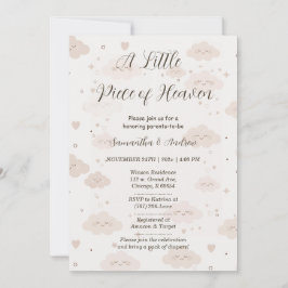 En liten bit av himlen - Baby Shower Inbjudningar