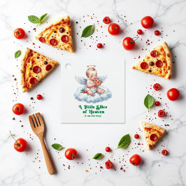 En liten bit av himmelbabyskor gåvor etiketter