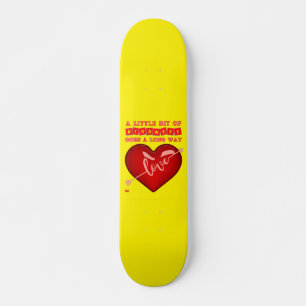 "EN LITEN BIT AV KINDNESS..." inspirerande citat Mini Skateboard Bräda 18,5 Cm