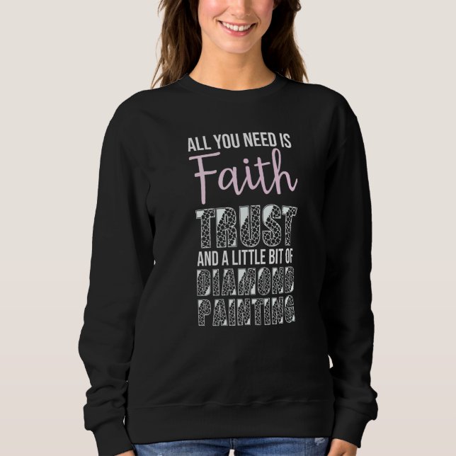 En liten bit diamantmålning sten diamant   t shirt (Framsida)