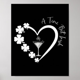 En liten bit irländsk Lucky Irish Girls Tail St Pa Poster