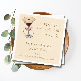 En liten bit närmare Ja - Martini bröllopsdusch Pappersservett