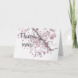 En liten bit rosa löv kort