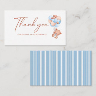 En liten björnaktig baby shower tack tilläggskort