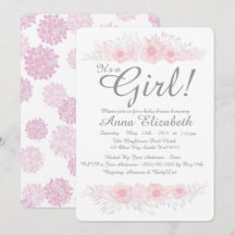 en liten blommigt, en liten babydusch botanisk