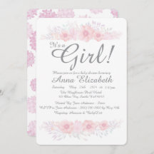 en liten blommigt, en liten babydusch botanisk