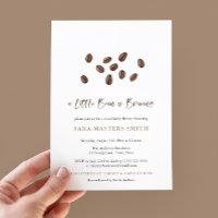 En liten böna brygger modern kaffe baby shower