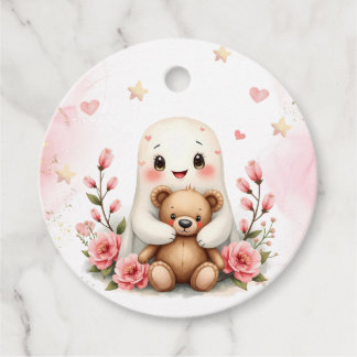 En liten boo är Anpassningsbarna Cute Flicka Ghost Gåvor Etiketter