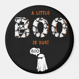 En liten boo är Ghost Spooky Baby Shower Magnet