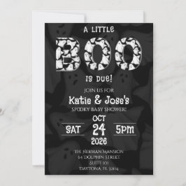 En liten boo är inbjudan till Ghost Baby Shower