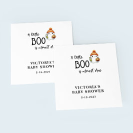 En liten boo är nästan "due Baby Shower" Pappersservett