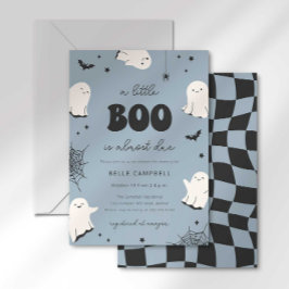 En liten Boo är nästan förfallen Baby Shower Inbju Inbjudningar
