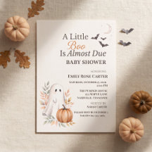 En liten Boo är nästan förfallen Halloween Baby Sh