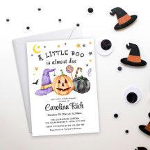 En liten Boo är nästan förfallen Halloween Baby Sh