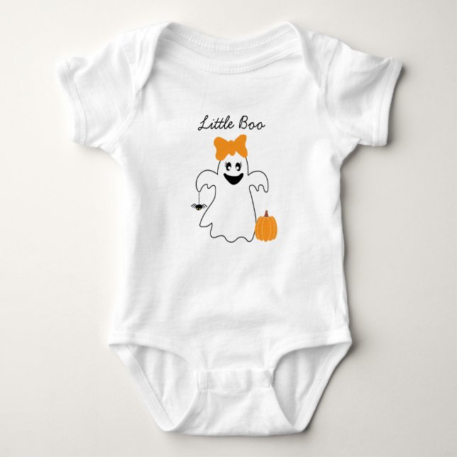 En liten Boo är nästan förfallen Halloween Baby Sh T Shirt (Framsida)