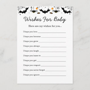 En liten Boo är nästan förfallen Halloween Baby Sh Tilläggskort