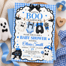 En liten Boo är nästan här Halloween Baby Shower Inbjudningar