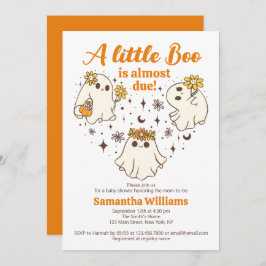 En liten boo är nästan på rätt plats. inbjudningar